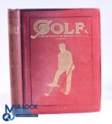 1894 "Golf - A Weekly Record of 'Ye Royal and Ancient Game" weekly produced newspaper bound volume -