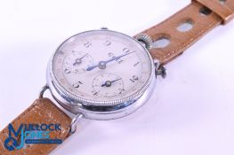 Interesting Sophisticated "Golf" Scoring Wristwatch c1930s - stainless steel casing with bezzled