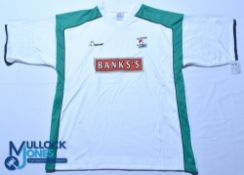 Walsall FC away football shirt - 1999-2002 Beaver / Banks's, size L, white, short sleeves, G