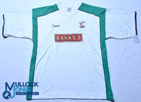 Walsall FC away football shirt - 1999-2002 Beaver / Banks's, size L, white, short sleeves, G