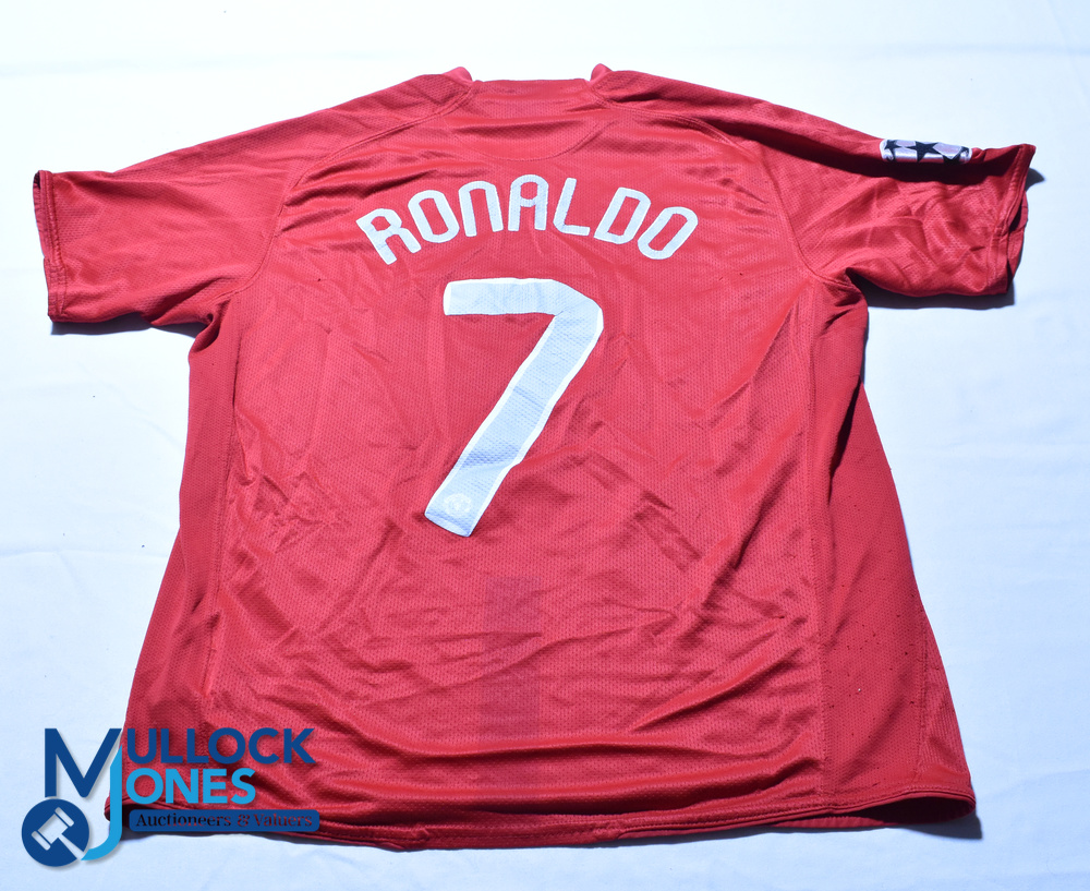 2008 Manchester United FC Champions League Cup Final Shirt & Medal - Shirt #7 Ronaldo - Nike / - Image 3 of 3