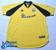 Rushden & Diamonds FC away football shirt 2001-2003 - Errea / Dr Martens - Size L, yellow, short