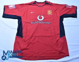 Manchester United FC home football shirt - 2004 FA Cup Final #16 Keane - Nike / Vodafone, Size XL,