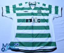 2003 Celtic FC UEFA Cup Final Seville Home football shirt - Umbro / NTL Size XL, short sleeves, G