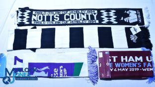 Four Football Scarves - 1994 Notts County Anglo-Italian Cup Final, 2006 Newcastle United Alan