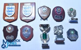 Ten Woman's trophies and plaques including two England World Cup (Play-Off v France at Crystal