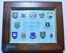 Club crests of the twelve Founder Members of the Football League 1888 in Frame