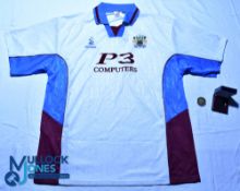 Burnley FC away football shirt 1999-2000 - Super League / P3 Computers, size XL, white, short