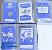 Leicester City FC home football programmes 1957-1960 in binders. 1957/58 - 17 (Sunderland,