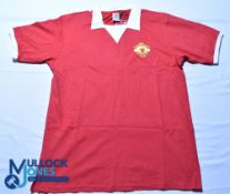 1972-1974 Manchester United FC Home Football Shirt #7. Official Retro, Size L, red, short sleeves,