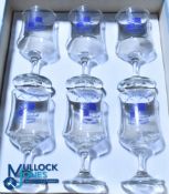 Set of six Bristol Rover Football Club Centenary Glasses in Box