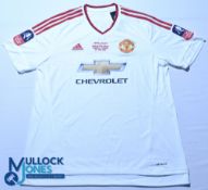 Manchester United FC away football shirt - 2016 FA Cup Final - #8 Mata, Adidas / Chevrolet, size XL,