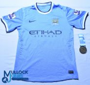 2017-2018 Manchester City FC Home Football Shirt & Medal - Shirt #9 A Negredo Nike / Etihad, Size L,