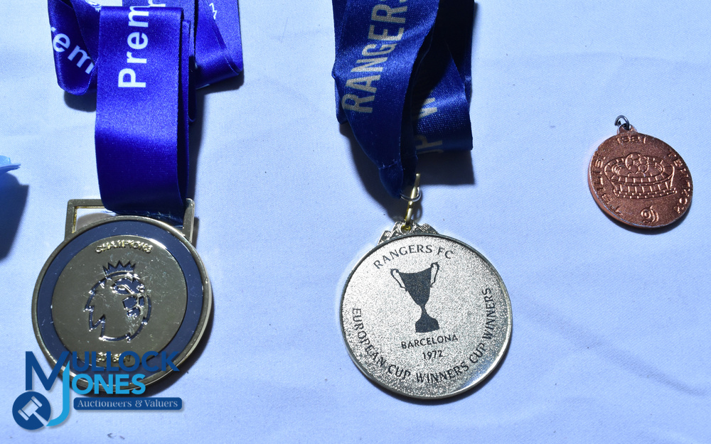 Twelve replica Football Medals & Lanyards - 2016/17 Premiership Winners, 2019/20 Premiership - Image 5 of 6