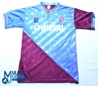 Tranmere Rovers FC home football shirt - 1990 Wembley - ENS / Wirral, size 38/40, blue, short