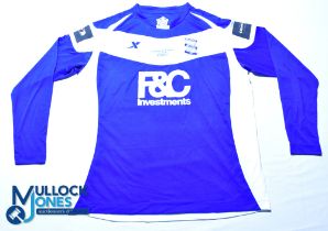 Birmingham City FC home football shirt - 2011 Carling Cup Final - #5 Johnson, XTep / F&C