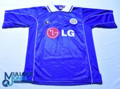 Leicester City FC Home football Shirt - 2001-2002 Le Coq Sportif / LG, Size 38/40, blue, short
