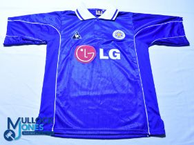 Leicester City FC Home football Shirt - 2001-2002 Le Coq Sportif / LG, Size 38/40, blue, short