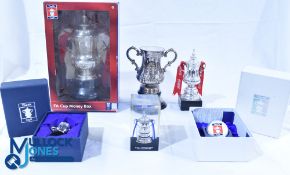 FA Cup memorabilia - A 2006 FA Cup Money Box, a ceramic FA Cup Trophy and base 2000 Aston Villa v