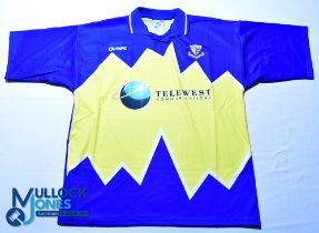 Southend United FC home football shirt 1996-1998 - Olympic / Telewest Communications, size XL,