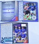 Leicester City FC home football programmes 1990-1997 in binders. 1990/91 - 23, 1991/92 - 15, 1996/97