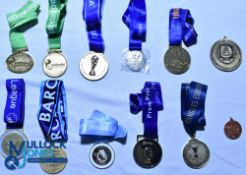 Twelve replica Football Medals & Lanyards - 2016/17 Premiership Winners, 2019/20 Premiership