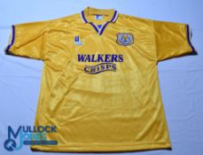 Leicester City FC Away football Shirt - 1994-1997 Fox Leisure / Walkers Crisps, Size 42/44,