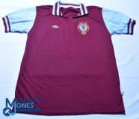 Aston Villa FC home football shirt - 1977 League Cup Final - by Retro Project - Size XL, short
