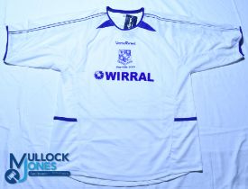 Tranmere Rovers FC Home football shirt, 2004-2005 Play-Offs, Vandanel / Wirral, size L, white, short