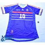 1998 France FC - FIFA World Cup Final Football Shirt & Medal - Shirt #10 Zidane - Adidas. Size L,