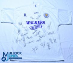 Leicester City FC away football shirt 1992-1994 multi signed with 22 signatures, FX Leisure /
