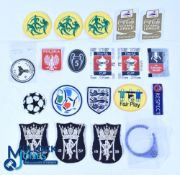 Twenty assorted Football Shirt logo cloth sleeve patches