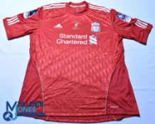 Liverpool FC home football shirt - 2012 FA Cup Final - Adidas / Standard Chartered, Size XL, red,