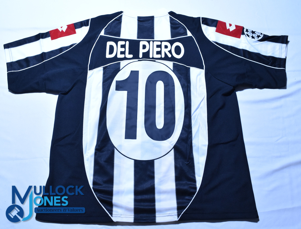2003 Juventus FC UEFA Champions League Final football shirt - #10 Del Piero. Lotto / Tamoil. Size - Image 2 of 2