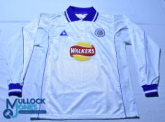 Leicester City FC Away football Shirt - 2000-2001 Le Coq Sportif / Walkers, Size 42/44, white,