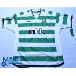 2001-2003 Celtic FC home football shirt #7 Larsson. Umbro / NYL, Size XL, green/white, short