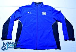 Leicester City Ladies FC Jacket - Puma. Size S, blue, long sleeves, zipped pockets