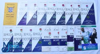 1945-1989 England Home Rugby Programmes v Scotland (19): A run of HQ issues for the Calcutta Cup