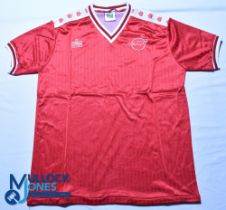 1983-1985 Leicester City FC Third Kit football shirt - Admiral, Size 41/43, Red, Short sleeves, G
