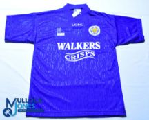 Leicester City FC Home football Shirt - 1992-1994 Fox Leisure / Walkers Crisps, Size 34/36, blue,