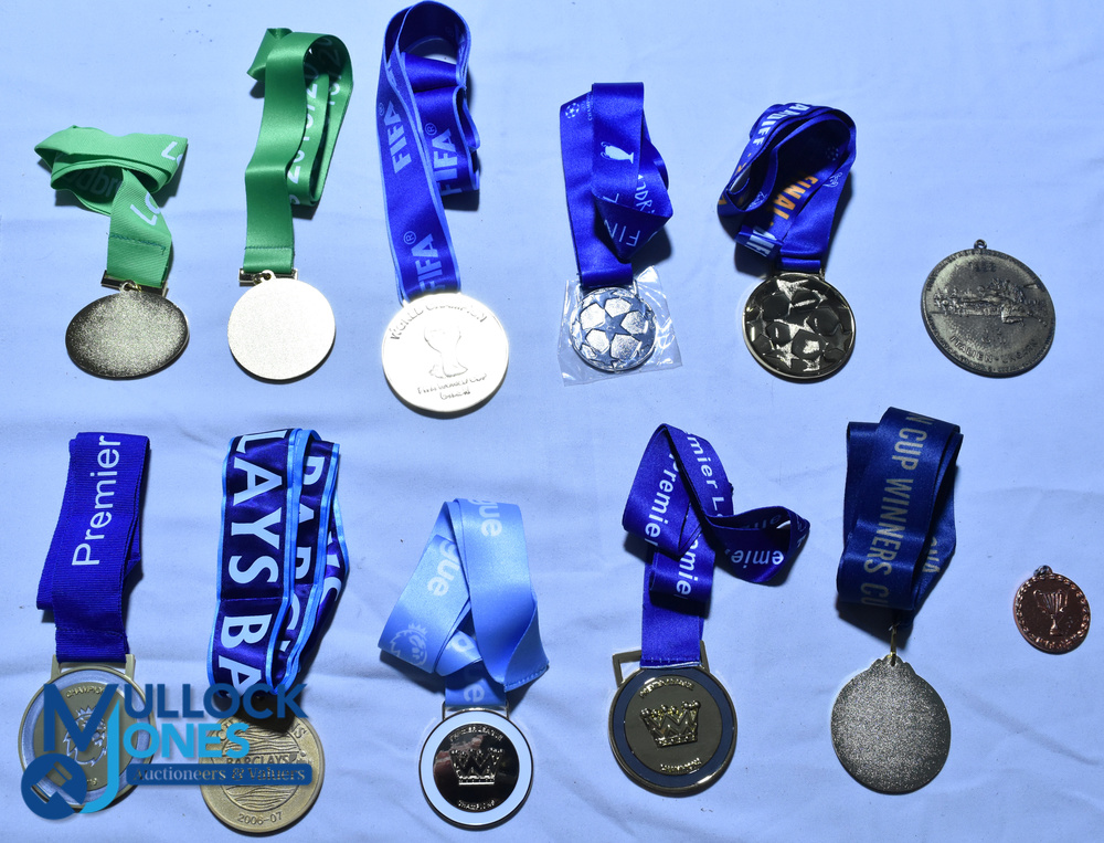 Twelve replica Football Medals & Lanyards - 2016/17 Premiership Winners, 2019/20 Premiership - Image 6 of 6