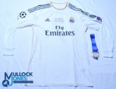 Real Madrid FC home football shirt - 2014 Champions League Cup Final - Adidas / Fly Emirates, size