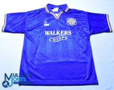 Leicester City FC Home football Shirt - 1994-1996 Fox Leisure / Walkers Crisps, Size 42/44, blue,