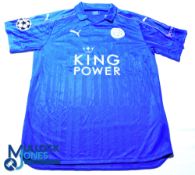 Leicester City FC Home football Shirt - 2016-2017 #28 Fuchs - Puma / King Power Size XL, blue, short