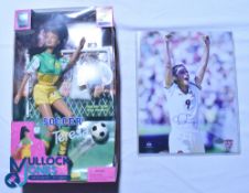 Soccer Teresa Mia Hamm Mattel 1999 Women's World Cup Doll and signed press photograph