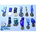 Twelve gilt and chrome replica Football Medals & Lanyards - 2017/18 Premier League Champions, 2018/