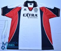 2004 Hednesford Town FC - FA Trophy Final Football Shirt - Errea / Extra Personnel. Size XXL, white,