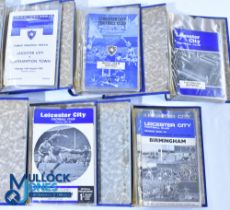 Leicester City FC home football programmes 1965-1970 in binders. 1965/66 - 22 (Northampton Town (