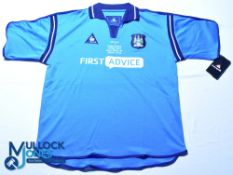 Manchester City FC home football shirt 2003 Final Match at Maine Road v Southampton - Le Coq Sportif