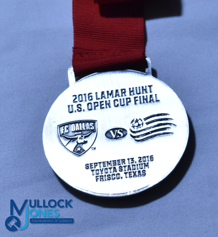 2016 FC Dallas US Open Cup Final football shirt & medal. Shirt - Adidas / Advocare, size 13/14 - Image 3 of 4
